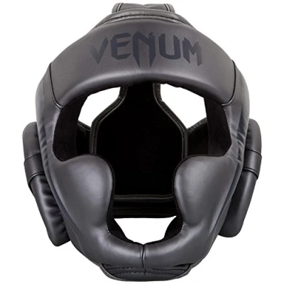 Afbeelding van Venum ELITE Headgear Kickboks Hoofdbeschermer Grijs Hoofdbescherming