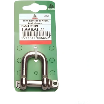Afbeelding van D sluiting 8mm rvs Deltafix
