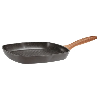 Afbeelding van Sambonet Grillpan Rock &#039;n&#039; Rose Zwart 28 x cm Standaard anti aanbaklaag