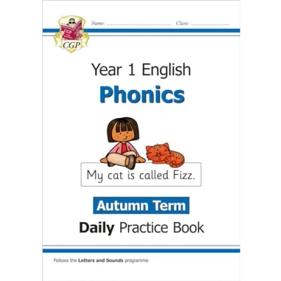 Afbeelding van CGP Year 1 Daily Workbooks KS1 Phonics Practice Book: Autumn Term