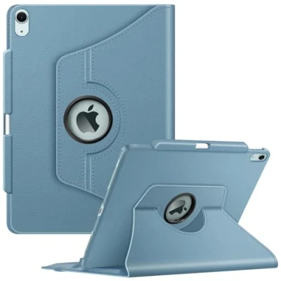 Afbeelding van FINTIE Draaibare hoes compatibel met iPad Air 13 inch (M2) 2024 [360 graden draaibaar] potloodhouder, automatische slaap/wake, nachtblauw