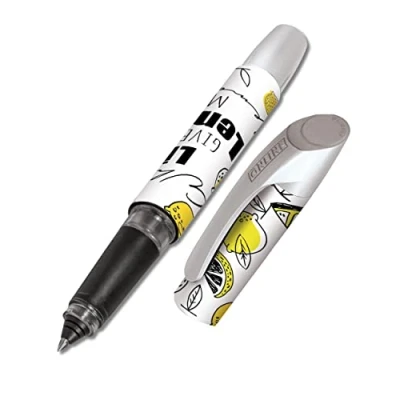 Afbeelding van Online Campus Rollerball met inktpatroon, voor rechts en linkshandigen, ergonomische handgreep, blauwe combipatroon, 1 stuk (1 stuk)