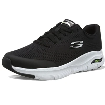 Image de Skechers Arch Fit Homme Baskets, Noir, 35 EU
