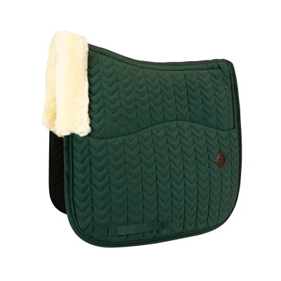 Image de Kentucky Tapis de Selle Skin Friendly velours Dressage Pine Green Full