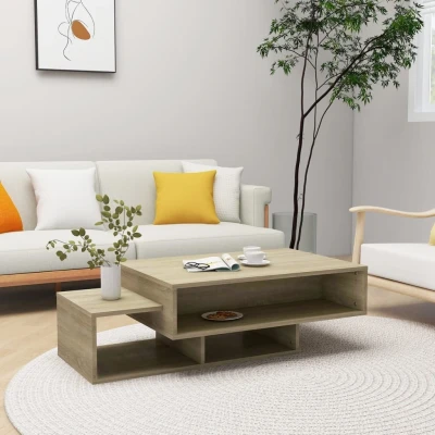 Afbeelding van Salontafel 105x55x32 cm spaanplaat sonoma eikenkleurig
