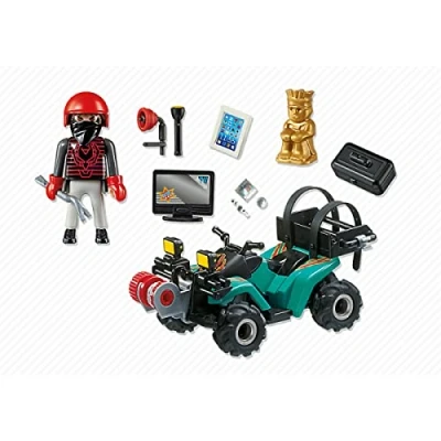 Image de Playmobil City Action 6879 Quad avec treuil et bandit