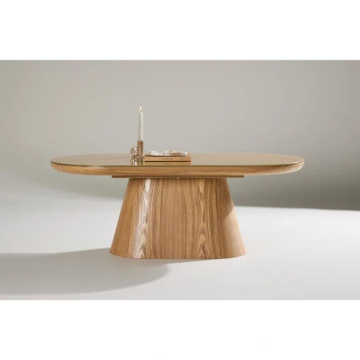Afbeelding van Violetta ovale salontafel 60 x 120 cm naturel