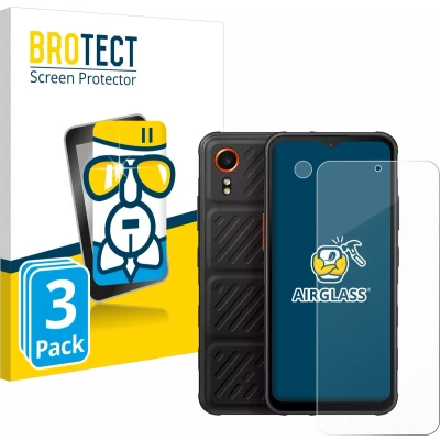 Afbeelding van BROTECT Screenprotector voor Samsung Galaxy XCover 7 (Voor+Camera) Folie Beschermfolie Beschermglas transparant (3 Stuks)