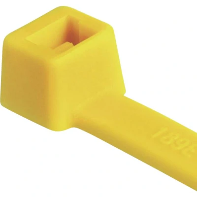 Afbeelding van HellermannTyton 116 01814 T18R PA66 YE C1 Kabelbinder 100 mm 2.50 Geel stuk(s)