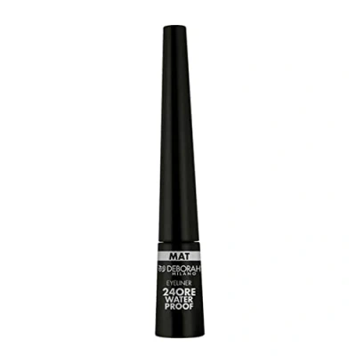 Afbeelding van Deborah Milano Eyeliner 24 Ore Waterproof met lange houdbaarheid en geen overdracht, Dona een matte afwerking ultra precisie eieren, zwart, 2,9 g