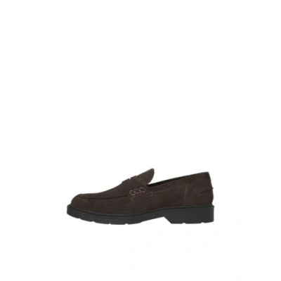 Afbeelding van Jack &amp; Jones Jfwdax Loafer Instappers, Heren, Maat: 42, Brown stone Veloursleer