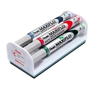 Image de Stylotel maxiflo marqueur pointe fine pour tableau blanc assorti (lot de 4) pentel mwl5s mag 4 m