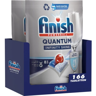 Afbeelding van Finish Quantum Infinity Shine Vaatwastabletten 166 Capsules