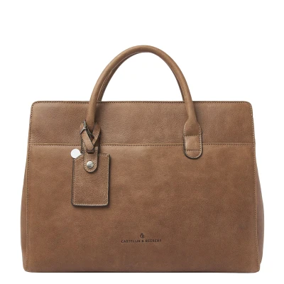Afbeelding van Castelijn &amp; Beerens Carisma Laptoptas 15,6 RFID cognac