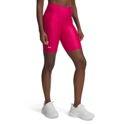 Afbeelding van Under Armour TECH BIKE Short Legging, Dames, Maat: XL, Shaded fuchsia/white