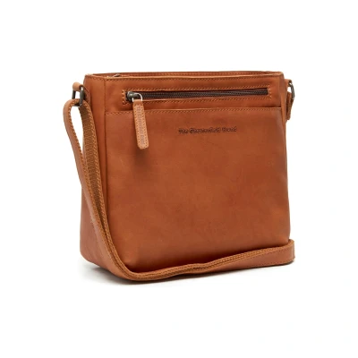 Afbeelding van The Chesterfield Brand Leren Schoudertas Cognac Mumbai