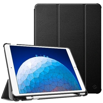 Afbeelding van Fintie iPad Air 10.5 2019 (3e generatie) / Pro 10,5 2017 hoes Ultradun, lichtgewicht Smart Stand Case met potloodhouder, Auto Sleep/Wake Functie voor inch (zwart)