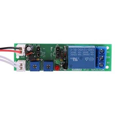 Afbeelding van 1 stuk DC 12 V/24 V instelbare cyclische schakelmodule Delay On/Off Timer Verzameling Switch Modul 6 soorten optioneel (DC 0 120 minuten instelbaar)
