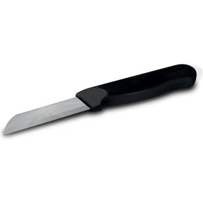 Afbeelding van Solingen Schilmesje Robuust Handvat RVS Glad 16 cm met &quot;Blade Cover&quot; Zwart