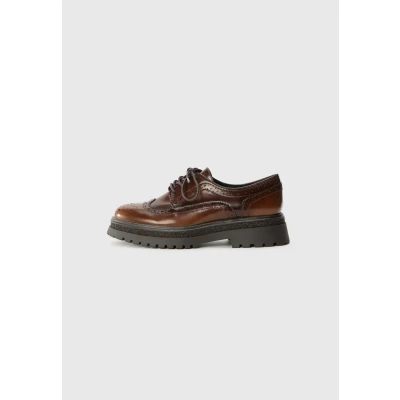 Afbeelding van Tamaris Tris, Veterschoenen, Dames, Maat: 38, bruin