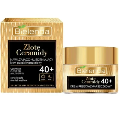 Afbeelding van Bielenda Golden Ceramides Hydraterende en verstevigende gezichtscrème, 40+ dag nacht, 50 ml
