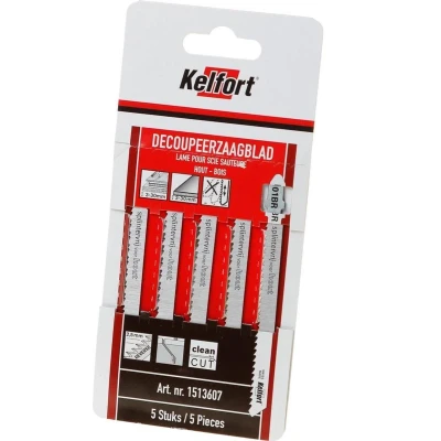 Afbeelding van Kelfort Decoupeerzaagblad hout KT101BR blister van 5 zaagjes