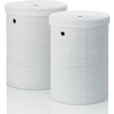 Afbeelding van Kela Rimossa Wasmand Set van 2 Stuks Wit