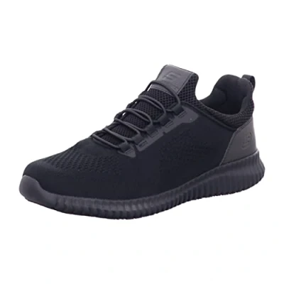 Afbeelding van Skechers Cessnock Sneakers voor heren, Waterafstotend en vuilafstotend zwart textiel