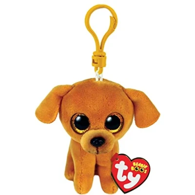 Image de Peluche Ty Beaniee Boo’s Clip Zuzu Le Chien Marron