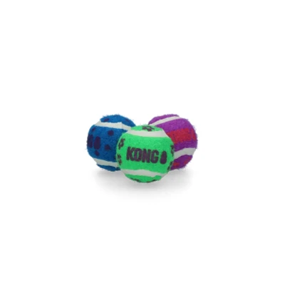 Afbeelding van Kong Kat Tennisballen Met Bellen 4X4X4 CM 3 ST