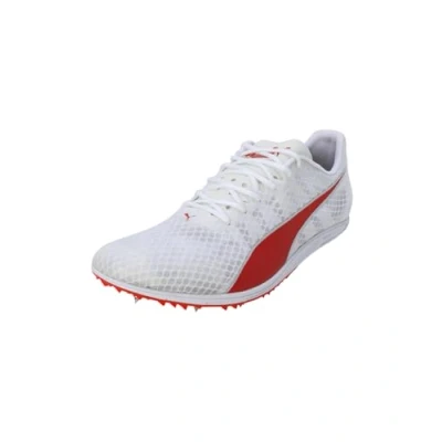 Afbeelding van PUMA Evospeed Distance 11 Sportschoen voor heren, Wit Rood Metallic Zilver