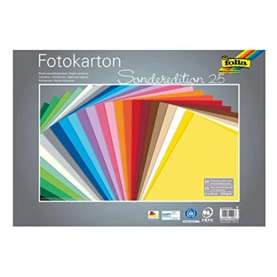 Afbeelding van Folia, Doe het zelf papier, Fotokarton regenboog 300 g/m2 10 st. (300 g/m², 10 x)
