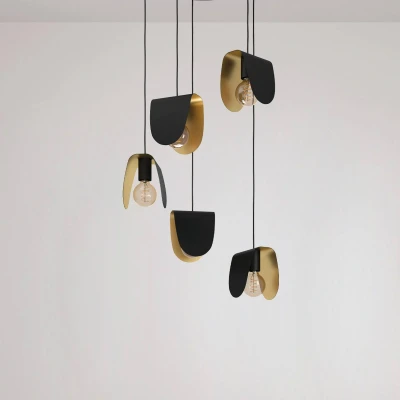 Afbeelding van Eglo Serenara Hanglamp Zwart / Goud 390183