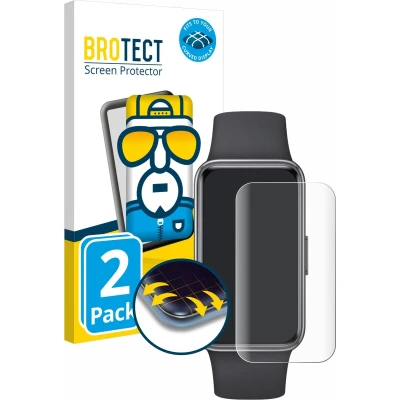 Afbeelding van BROTECT Screenprotector voor Huawei Band 9 Folie Beschermfolie transparant volledig dekking (2 Stuks)