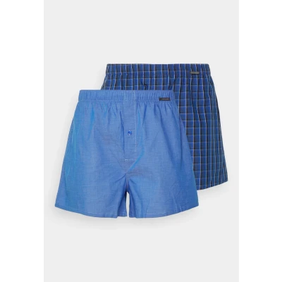 Afbeelding van Schiesser boxershort blauw met print en effen 5