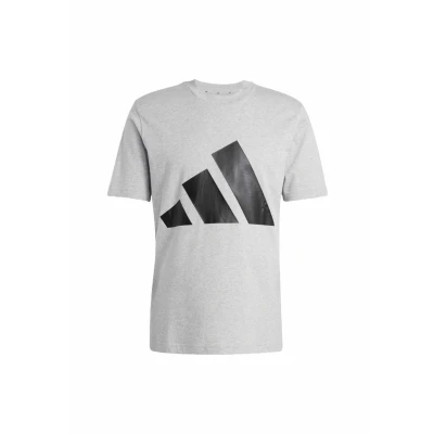 Afbeelding van adidas Sportswear Essentials BIG LOGO Single Tshirt print Medium grey heather black, Heren, Maat: Small, black