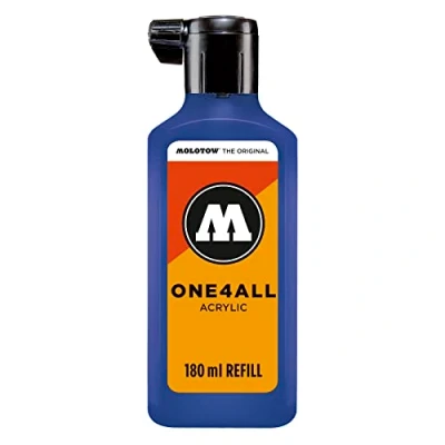 Afbeelding van Molotow ONE4ALL™ 180ml Donkerblauwe navul Inkt op acrylbasis