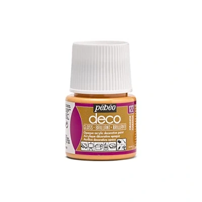 Afbeelding van Pébéo Deco 092122 verf, briljant oranje, 1 flesje van 45 ml