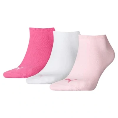 Afbeelding van Puma unisex Sneaker Plain (3 pack) enkelsokken roze Maat: 39 42