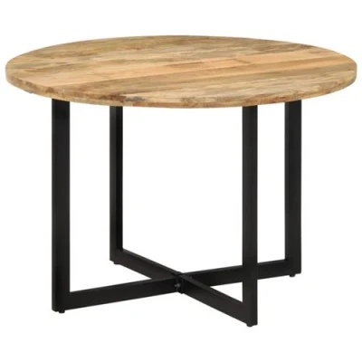 Afbeelding van Eettafel 110X75 cm massief Gerecycled Hout 110 x 75 / mangohout