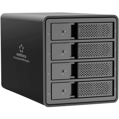 Afbeelding van Renkforce RF 6647598 3,5 harde schijf behuizing 3.5 inch USB A 3.0