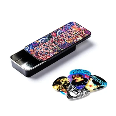 Afbeelding van Dunlop Santana opbergblikje met medium plectrums