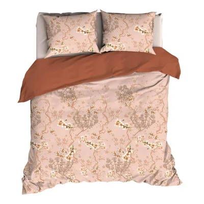 Afbeelding van Satin d&#039;Or Naoki Dekbedovertrek Extra breed 260x200/220 cm Copper