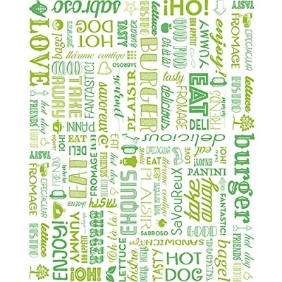 Afbeelding van Vetvrij wikkelpapier of hamburgervellen Parole groen 28x34 cm Inhoud: 1000 stuks