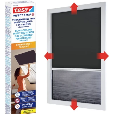 Afbeelding van tesa Insect Stop Vliegenhor voor dakraam (b x h) 1.16 m 1.64 Antraciet 1 stuk(s)