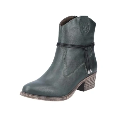 Afbeelding van Rieker 73158 Enkellaarzen voor dames, Groen