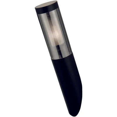 Afbeelding van Batton buitenwandlamp, IP44, zwart, metaal, E27