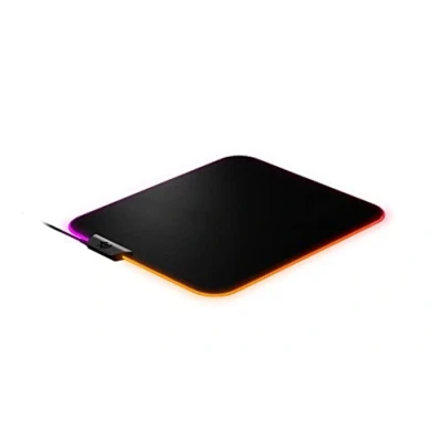 Afbeelding van SteelSeries QcK Prism Cloth M Gaming muismat, 2 zones RGB verlichting, middelgroot (320 mm x 270 6 mm)