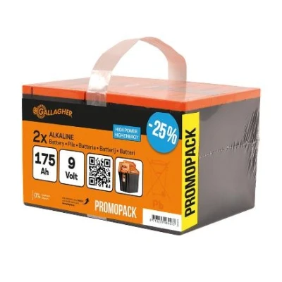 Afbeelding van Gallagher Powerpack batterij duopack, 2x9V/175Ah, Geschikt voor Veehouderij