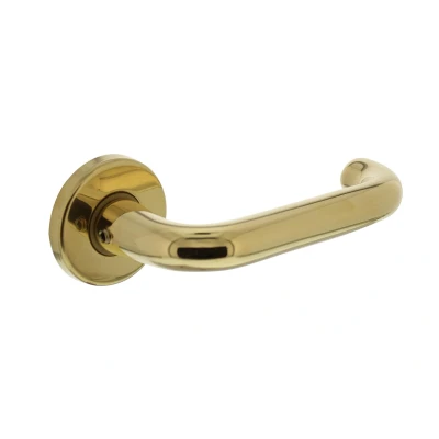 Afbeelding van Intersteel Deurklink rond messing ongelakt Ø49x7 mm